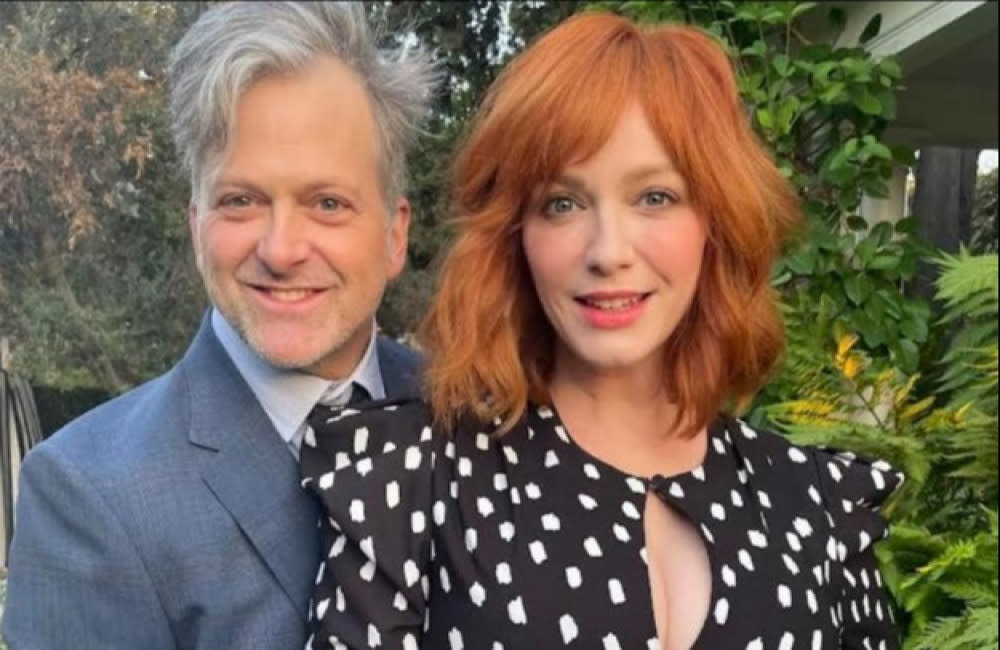 Christina Hendricks and Gegroge Bianchini have tied the knot credit:Bang Showbiz