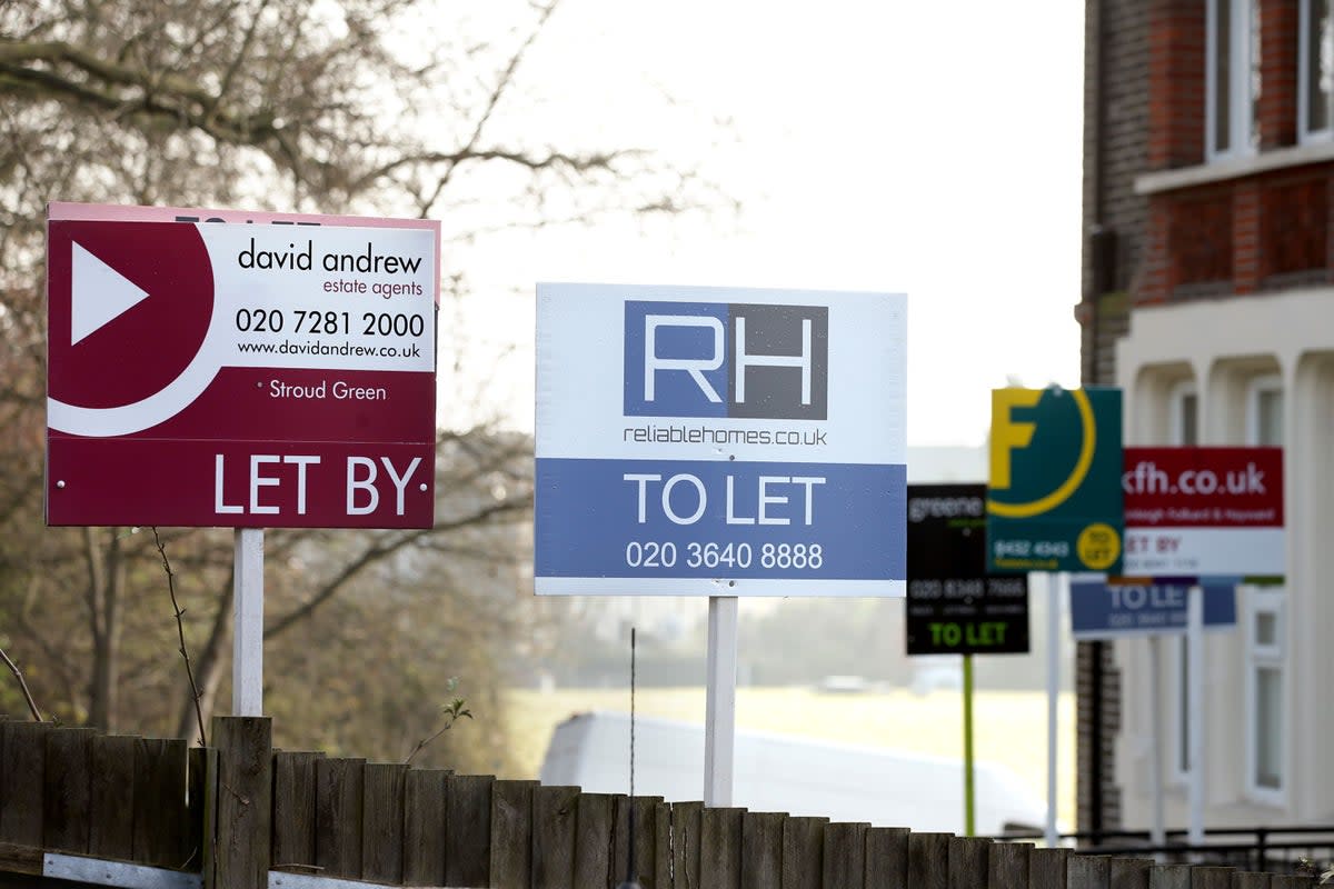 An estimated 830,000 tenants were forced to move from the property they were renting in the last 12 months.  (PA Wire)