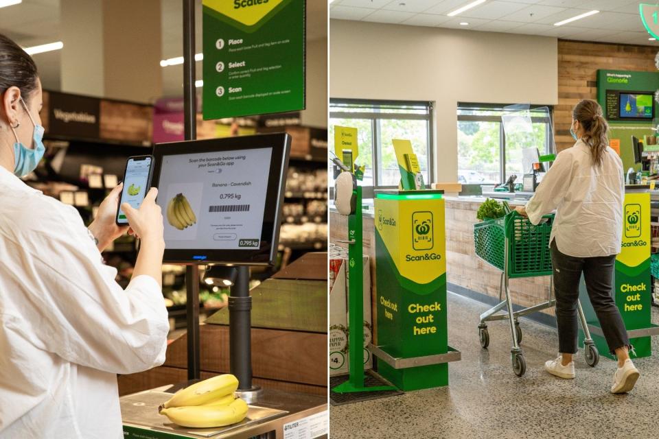 Woolies shopper uses Scan&Go app and checks out