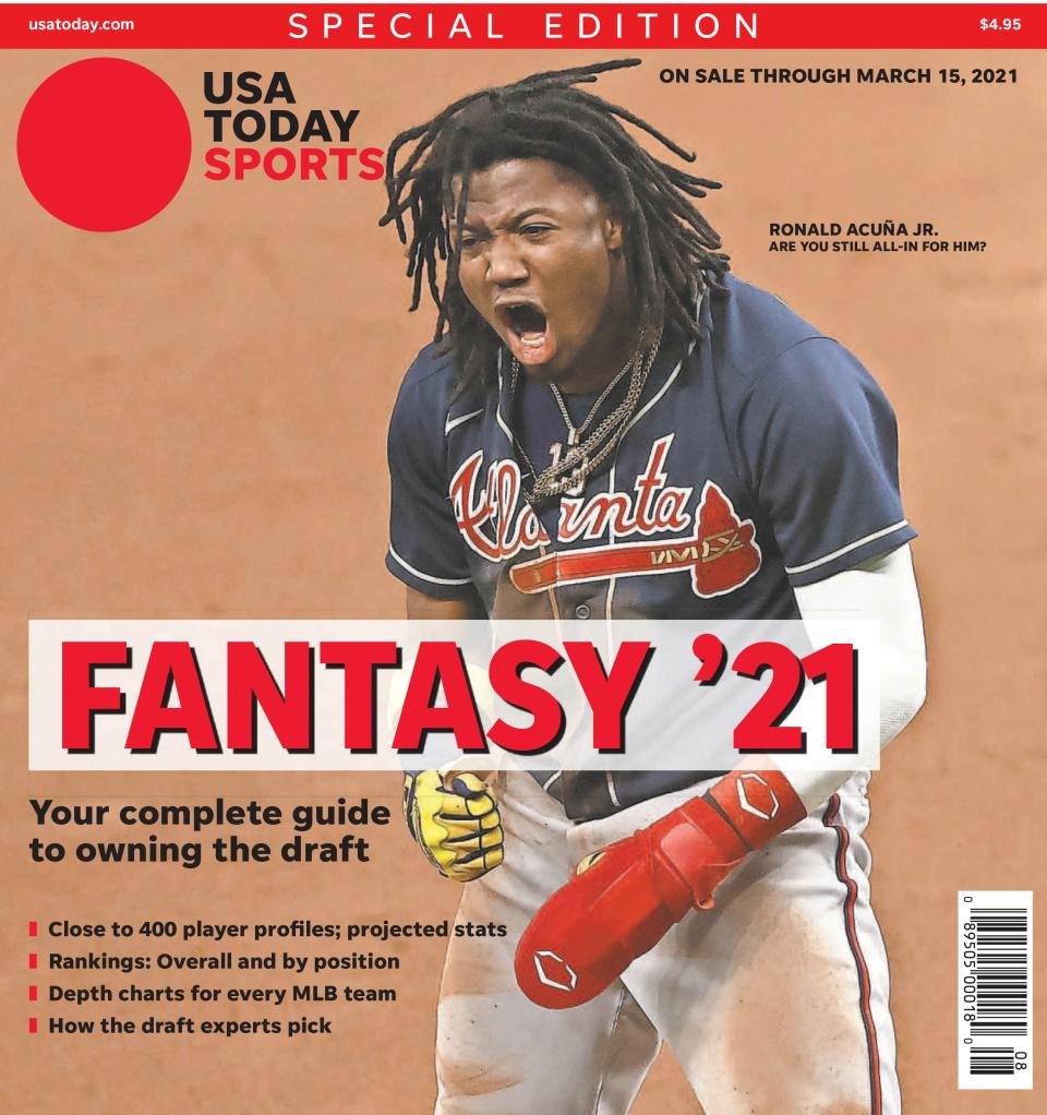 Braves outfielder Ronald Acu&#xf1;a Jr. is the No. 1 player for 2021 in our preseason fantasy baseball rankings and is one of five regional cover subjects for USA TODAY Sports&#39; annual fantasy baseball preview.