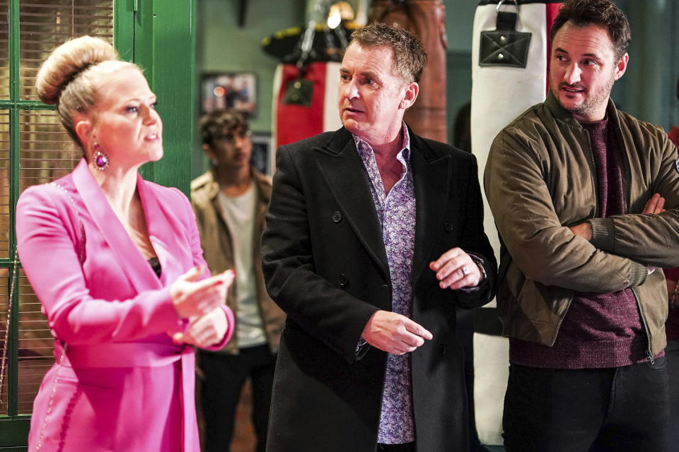 EastEnders,27-03-2023,6669,EastEnders|Linda Carter (KELLIE BRIGHT);EastEnders|Alfie Moon (SHANE RICHIE);EastEnders|Martin Fowler (JAMES BYE),***EMBARGOED TILL TUESDAY 21ST MARCH 2023*** , BBC, Jack Barnes/Kieron McCarron