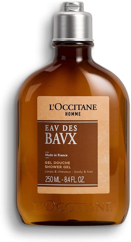 The L'Occitane Eau Des Baux For Men Shower Gel on a white background
