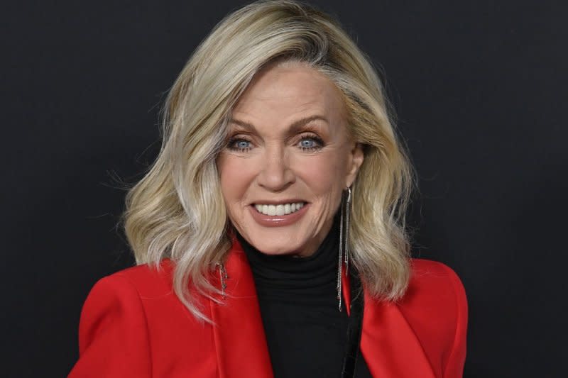 Donna Mills attends the premiere of Netfix's movie drama, "The Unforgivable," at the DGA Theater in Los Angeles in 2021. File Photo by Jim Ruymen/UPI