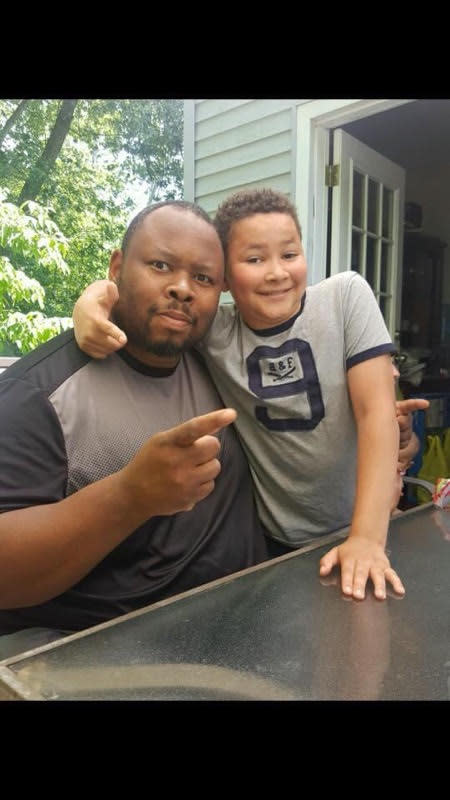 Darell and AJ on Father's Day 2016.