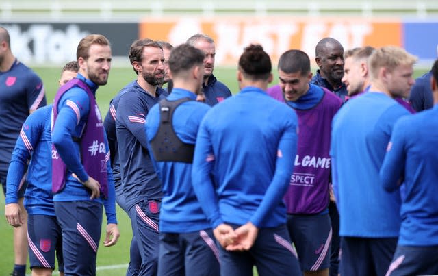 England in training