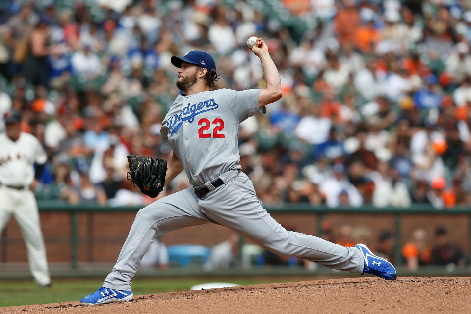 Clayton Kershaw allowed five runs in five innings on Saturday. It could be his final start for the Dodgers. (Getty Images)