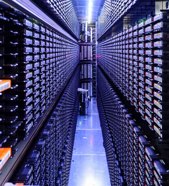 Inside Google's data center Pryor, Oklahoma.