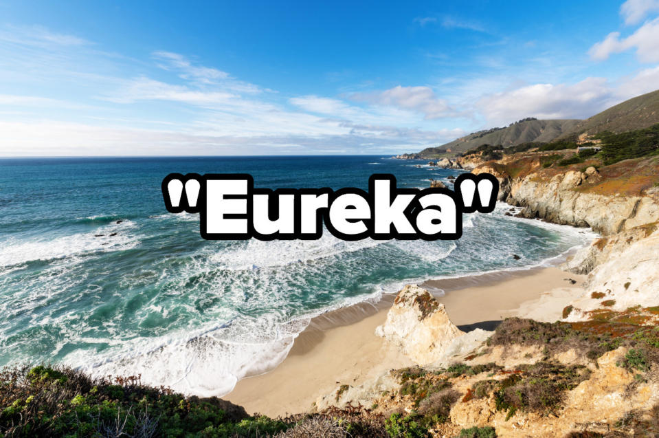 A beach on the coast of California