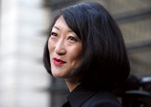 French newly appointed Junior Minister for SMEs, Innovations and Digital Economy Fleur Pellerin, pictured as she arrives to attend the official handover ceremony withe her predecessor, on May 17, at the Bercy Finance and Budget Ministry in Paris