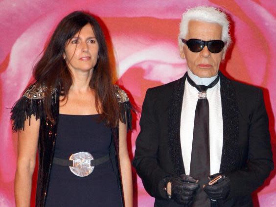 Virginie Viard and Karl Lagerfeld (Getty Images)