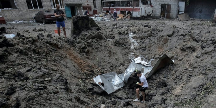 Consequences of Russian shelling in Kharkiv, June 5, 2022