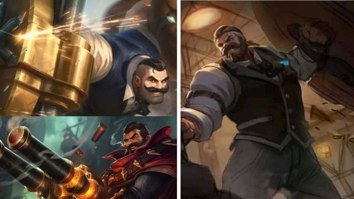 Baxia Ba-tender is basically Crime City Braum + Graves together. Photo: Riot Games, Moonton