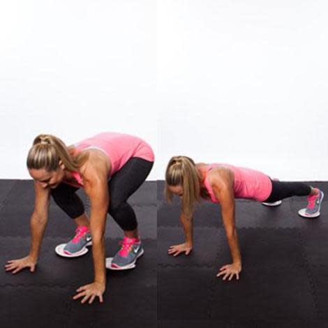 Sliding burpee