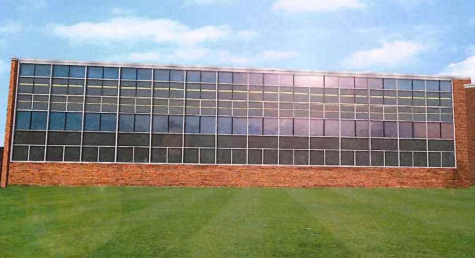 A rendering of a new windows at Hanover Park High School paid for by funds from a $44.4 million district referendum that would cover many improvements there and at Whippany Park High School.