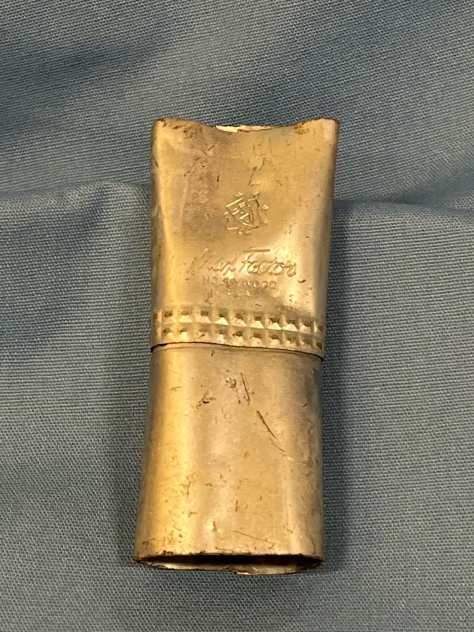 CSU Channel Islands professor Colleen Delaney said this Max Factor makeup brush holder found during an excavation likely dates to pre-1936.