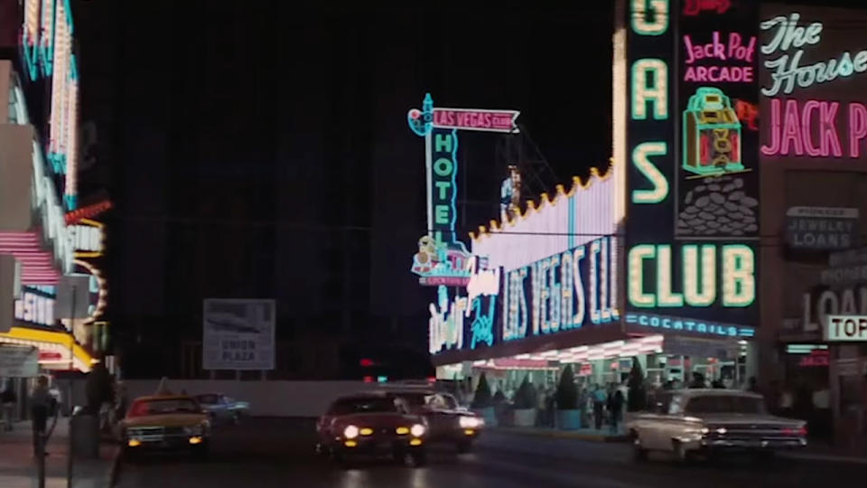 Shot of Freemont Street in Las Vegas in Diamonds Are Forever