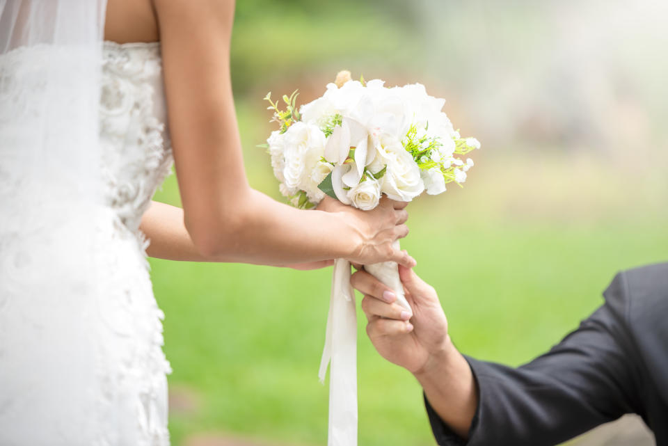 Bei seiner Hochzeit begeisterte ein Brautpaar mit Humor. (Bild: Getty Images)