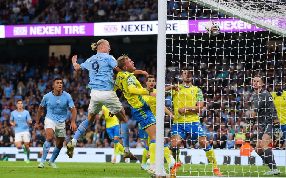 Haaland nodded home from close range to complete another treble - Getty Images/James Gill