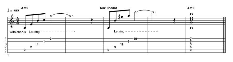 EXAMPLE 18: minor 9 as used by george benson