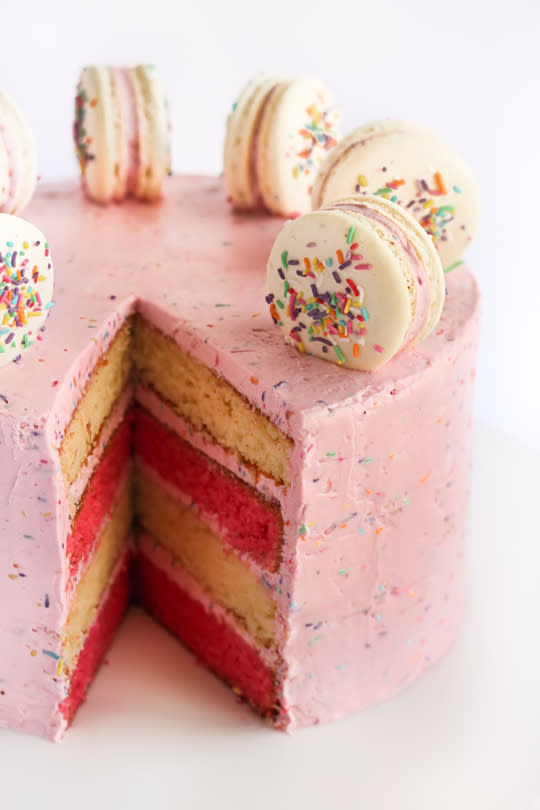 Strawberry Funfetti Cake