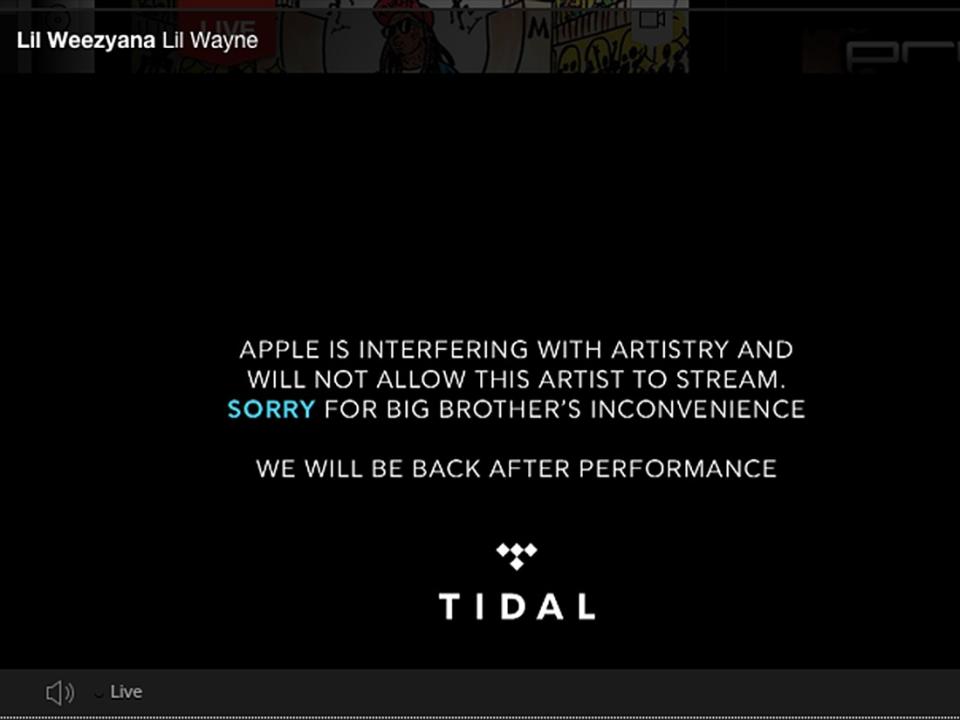 Apple Tidal Feud