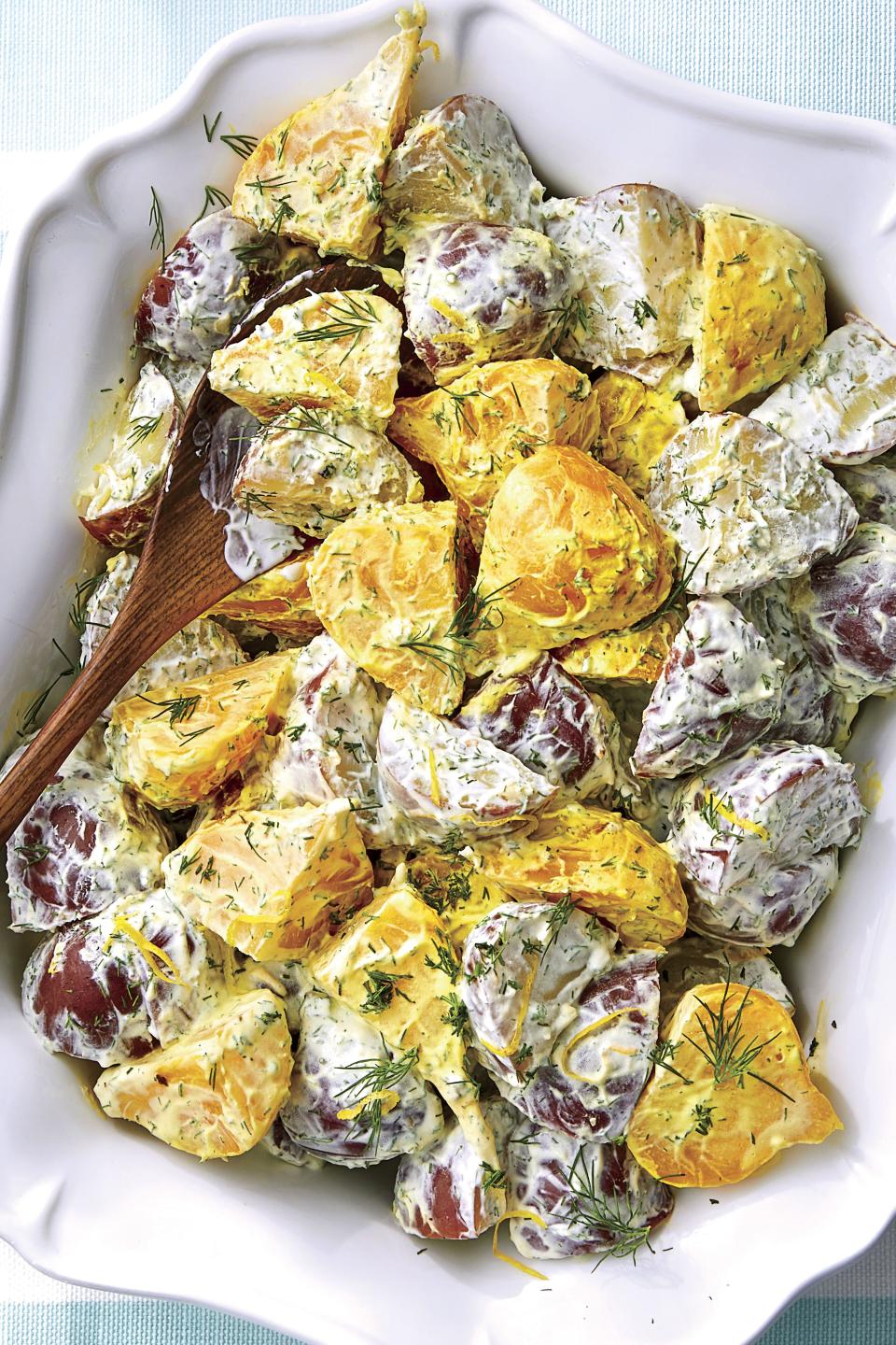 Lemon Dill Potato Beet Salad