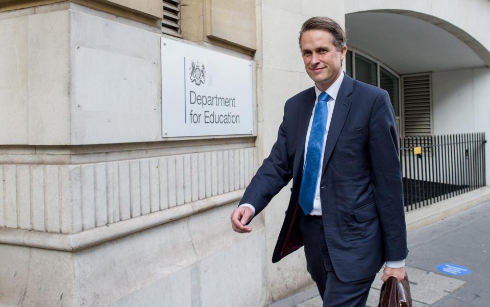 Gavin Williamson, the former education secretary - Anthony Upton