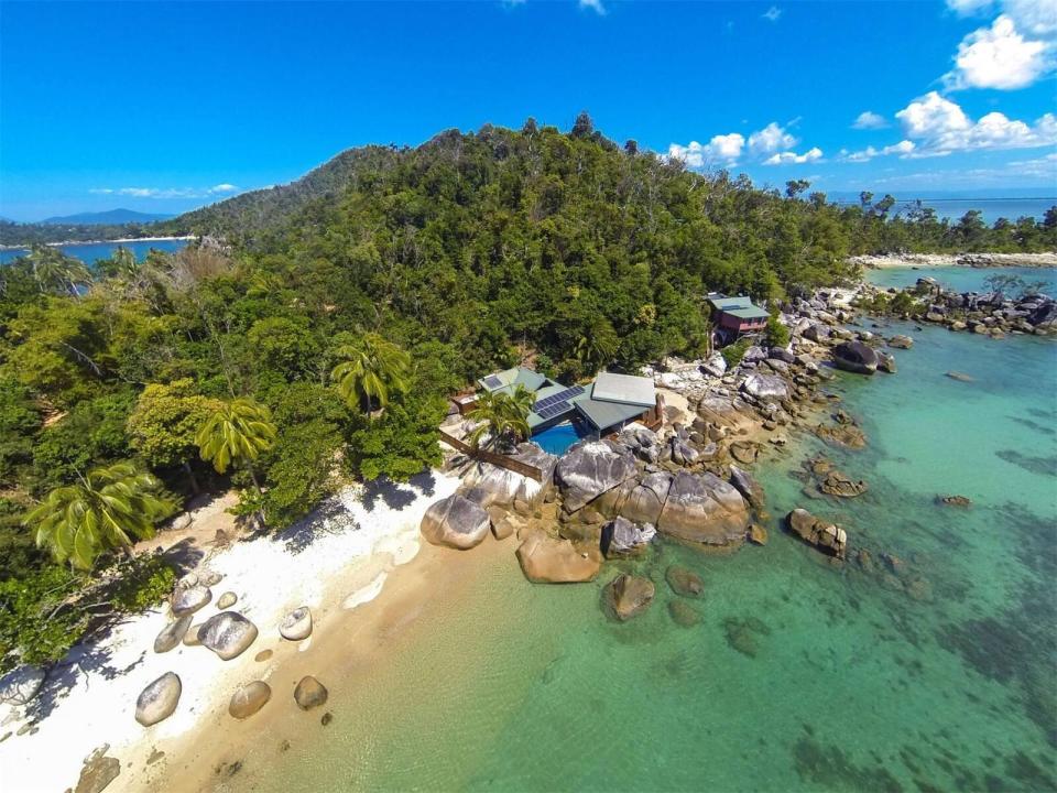 Aerial view of the property on the island. Image: Christies