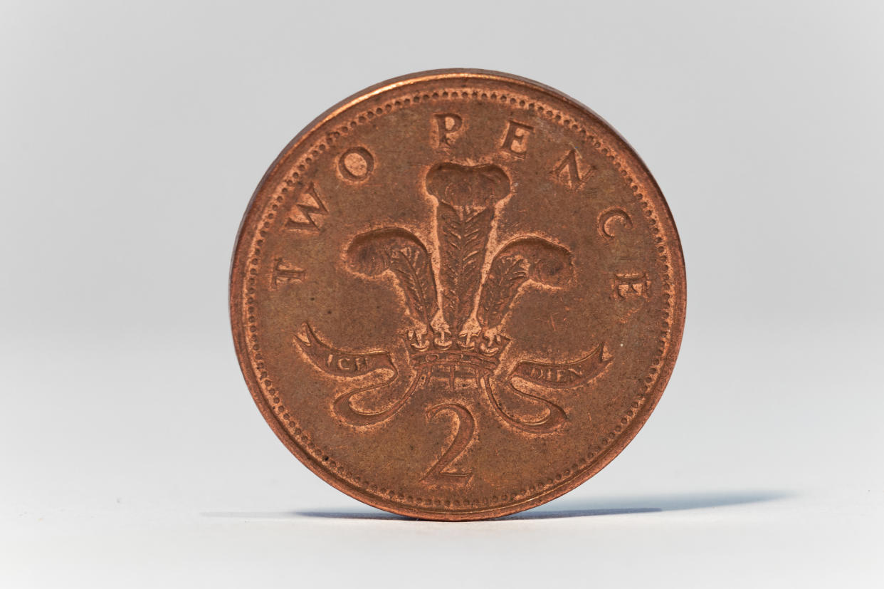 In March, Royal Mint was sitting on eight times as many 2p pieces as it needed. Photo: Getty 