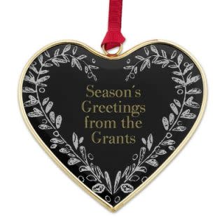 Heart Chalkboard Ornament