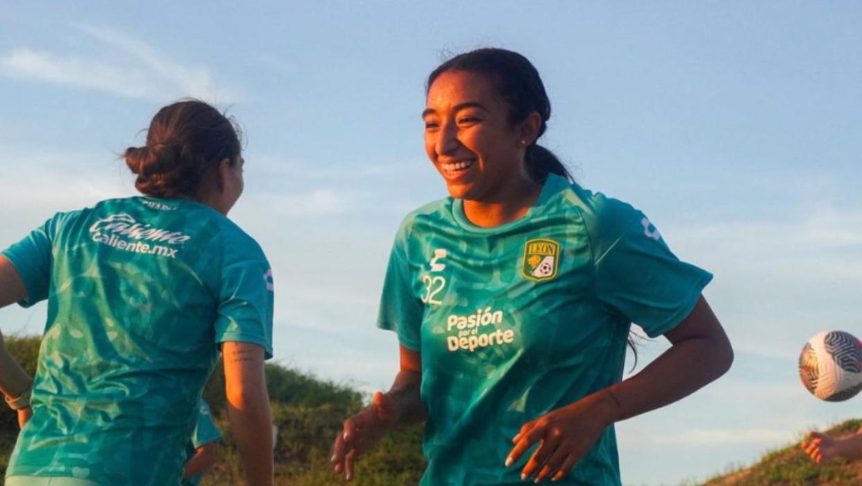 Ana Campa en un entrenamiento con el León. (Captura IG/ana_campaa)