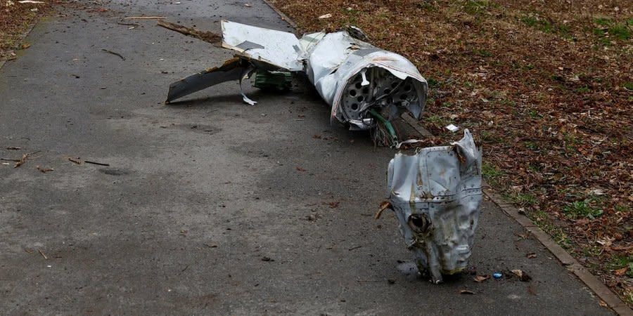 One of the missiles that was shot down over Ukraine