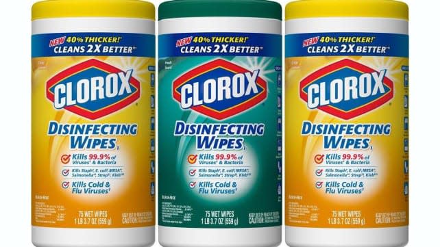 You can kill nasty germs with these disinfecting wipes.