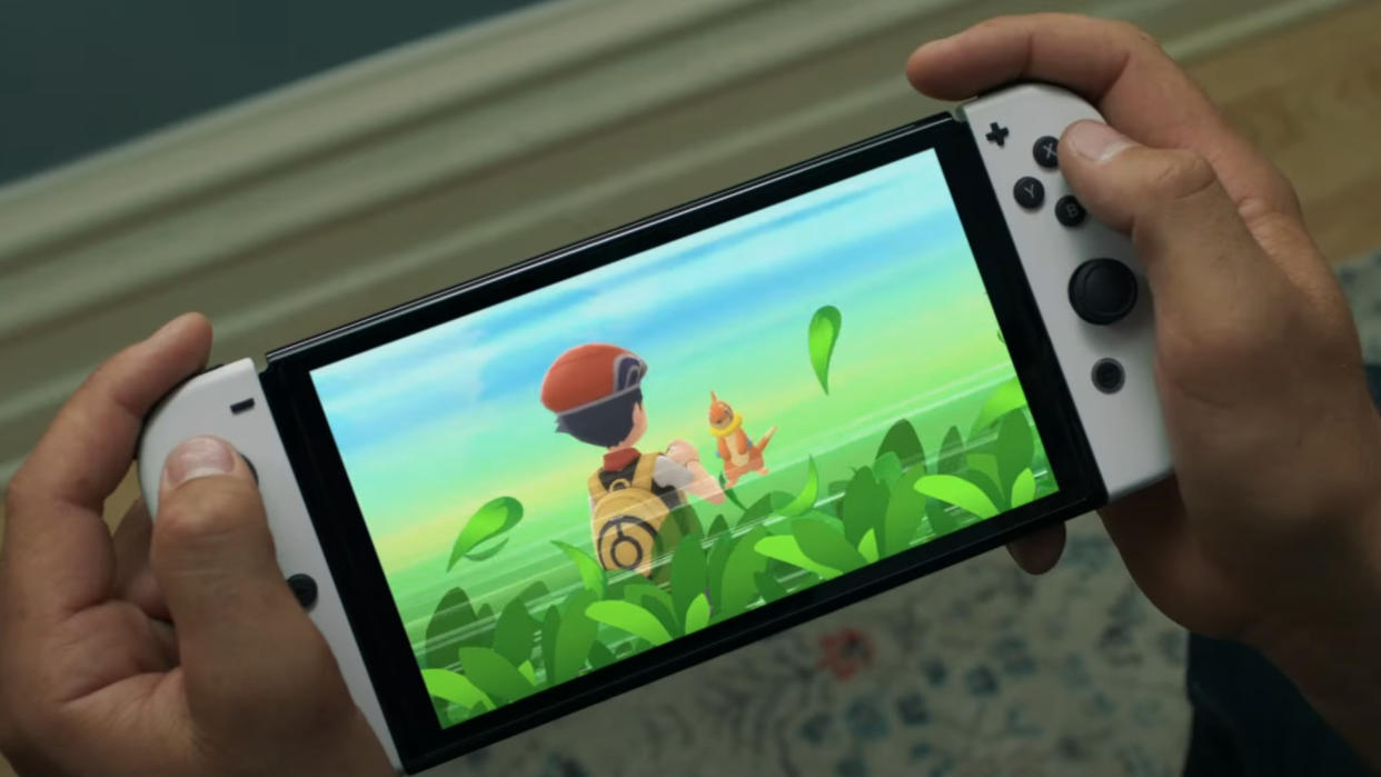  Press image of the Nintendo Switch OLED. 