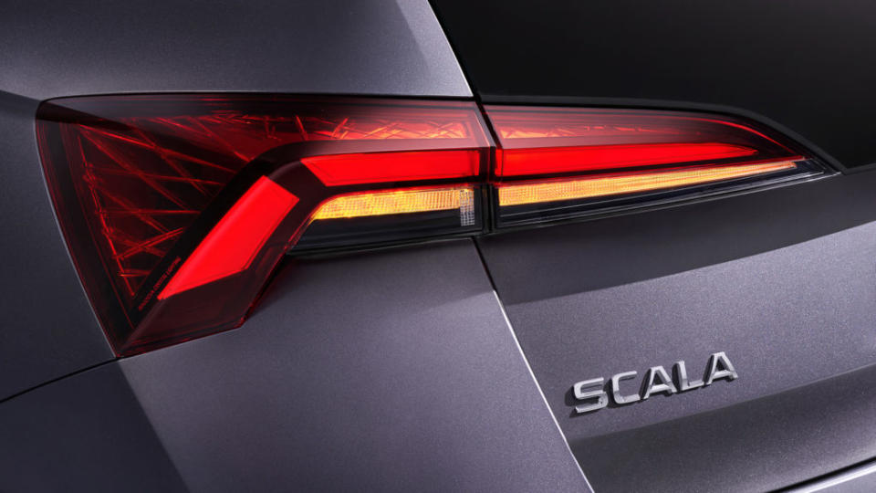 Scala小改款尾燈設計在原有基礎上進行細節調整．(圖片來源/ Škoda)