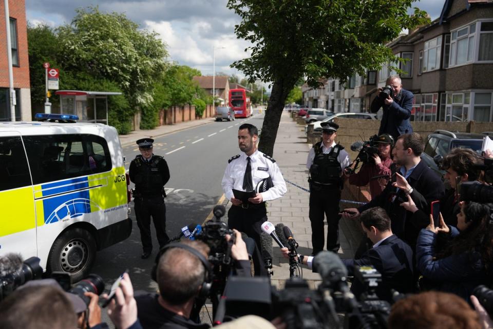 Chief Superintendent Stuart Bell speaks to the media after the attack (Getty)