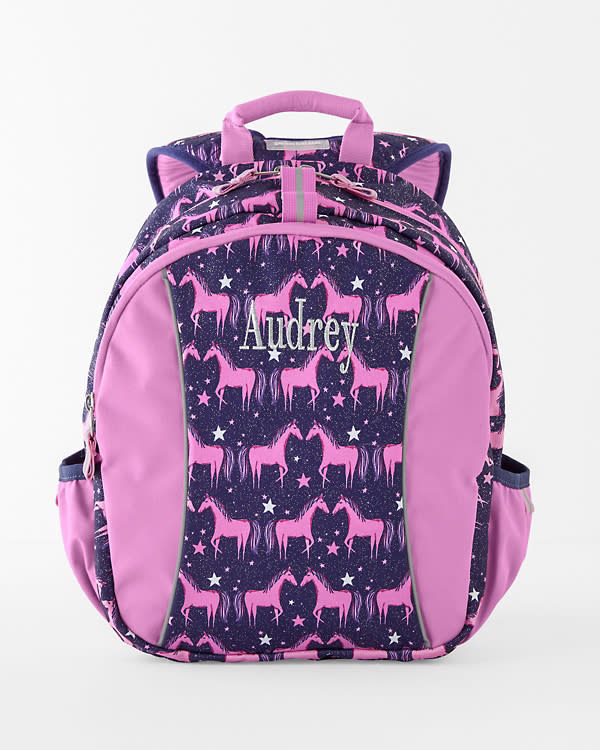 Garnett Hill Girls Messenger Bag Pink Teal Purple Floral Backpack