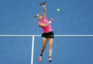 Russia's Ekaterina Makarova hits a shot during her fourth round match against Britain's Johanna Konta at the Australian Open tennis tournament at Melbourne Park, Australia, January 25, 2016. REUTERS/Jason O'Brien Action Images via Reuters