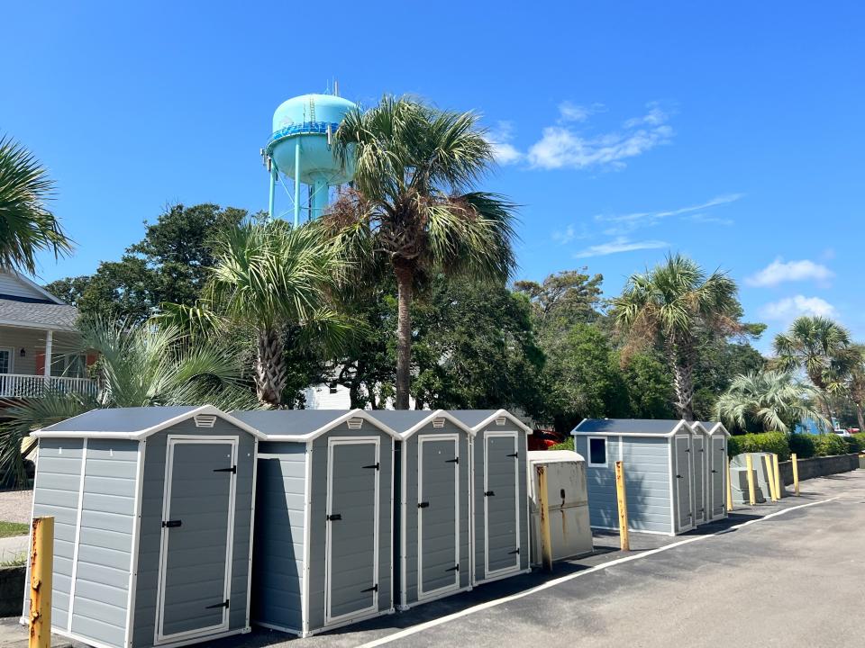 The recent effort to install storage sheds in the common area at Ocean Walk Condos on Oak Island resulted in a stop work order from the town and questions from some of the residents.