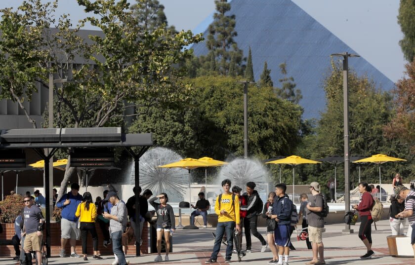 LONG BEACH, CALIF. - OCT. 17, 2019. More students than ever are earning their bachelor's degrees from the California State University, thanks in large part to an aggressive push to boost academic achievement and graduation rates among incoming freshmen and transfer students. CSULB, shown here, ranks among the top Cal State campuses. (Luis Sinco/Los Angeles Times)