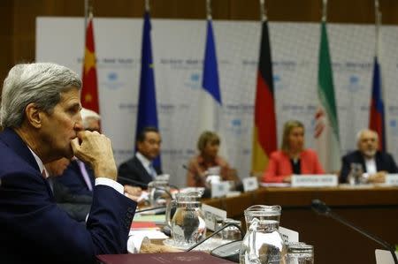 U.S. Secretary of State John Kerry attends a plenary session at the United Nations building in Vienna, Austria July 14, 2015. REUTERS/Leonhard Foeger