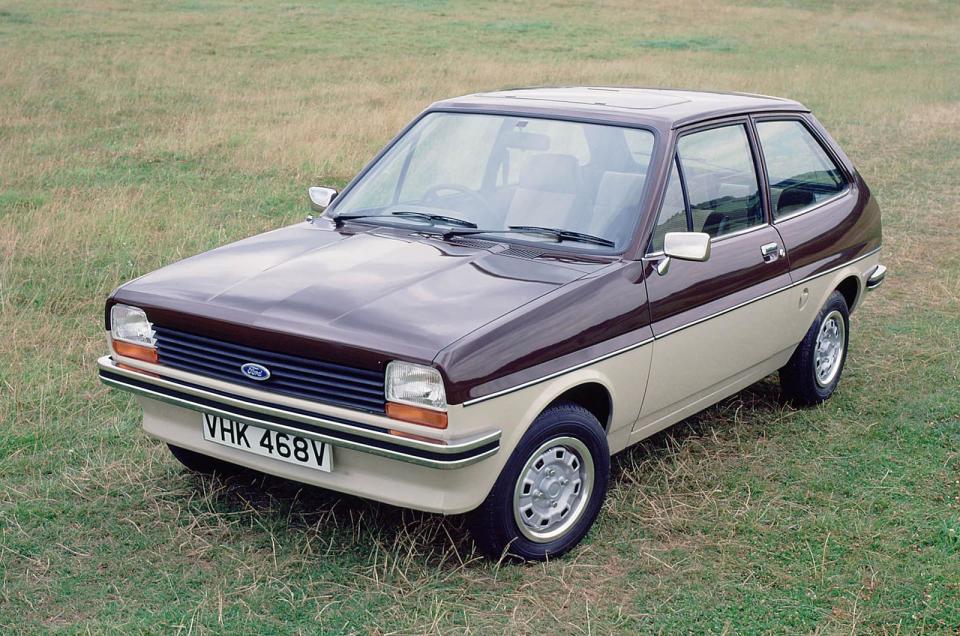 <p>Nothing screams the 1970s quite like the Ford Fiesta Sandpiper. Unveiled in 1979, this special edition, of which 2500 were built, was based on the Fiesta 1.1L. It came with Ghia-style seats upholstered in <strong>chocolate and tan</strong> fabrics.</p><p>But the big news was the <strong>Roman Bronze and Cordoba Beige</strong> exterior colour combo, although customers could also buy the car with a single Roman Bronze finish. Why would you, when brown and beige was an option?</p>