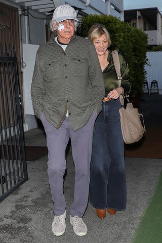 <p>The Hollywood Curtain/Bauer-Griffin/GC Images</p> Larry David and Ashley Underwood are seen at Giorgio Baldi on April 26, 2024 in Los Angeles, California.