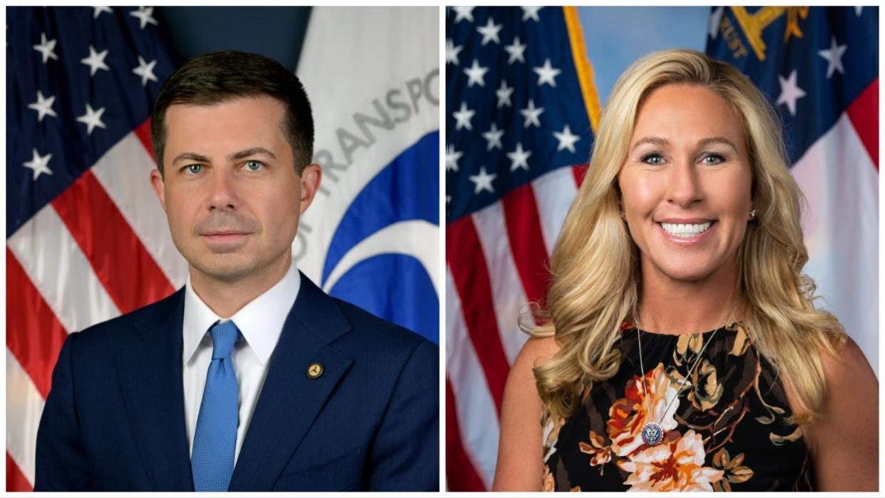 Pete Buttigieg and Marjorie Taylor Greene