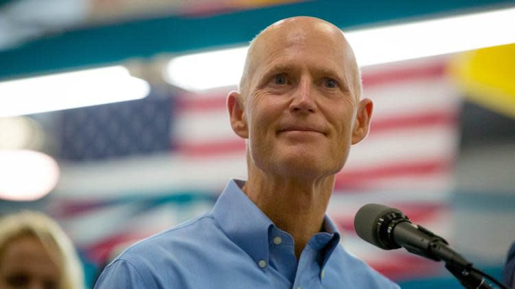 Florida Gov. Rick Scott in Riviera Beach in 2017.