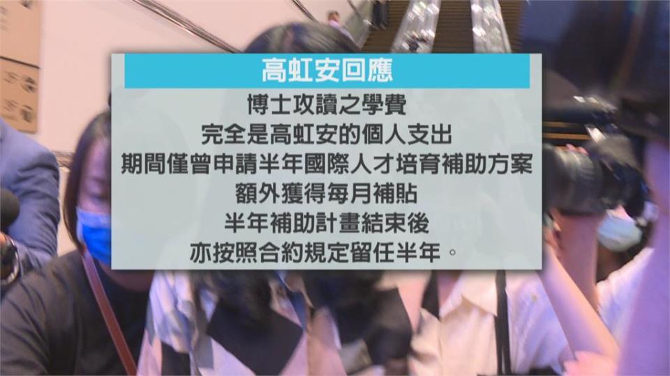 高虹安爭議連環爆提告　週刊再爆料拿資策會經費赴美