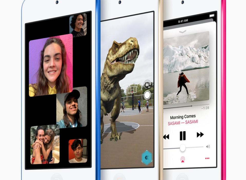 First new iPod in four years: Apple has announced the new iPod Touch, the first new iPod in four years. The device will have the option of adding more storage, up to 256GB (Apple)