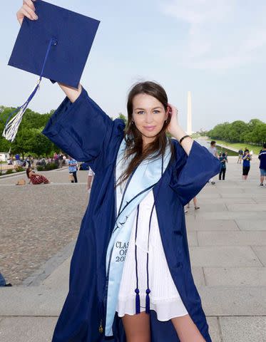 Romy David Instagram Romy David celebrating her college graduation.