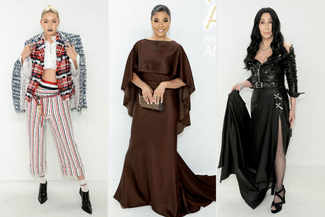 Vanessa Hudgens Wears Black Bra & Skirt At 2022 CFDA Awards