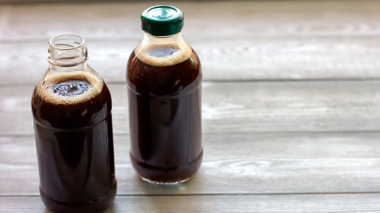 Two bottles of cold brew concentrate